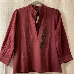 Banana Republic button placket top